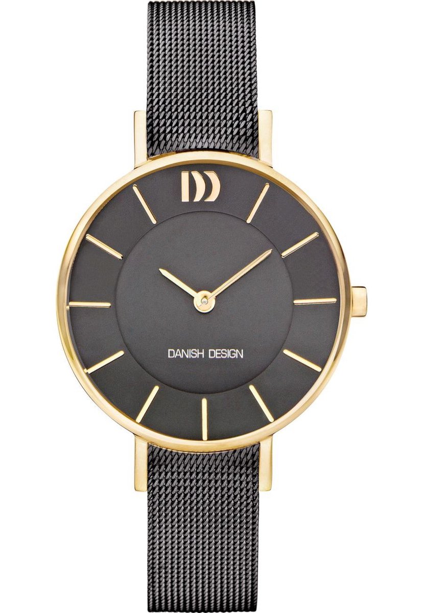 Danish Design IV70Q1167 horloge dames - grijs - edelstaal doubl�
