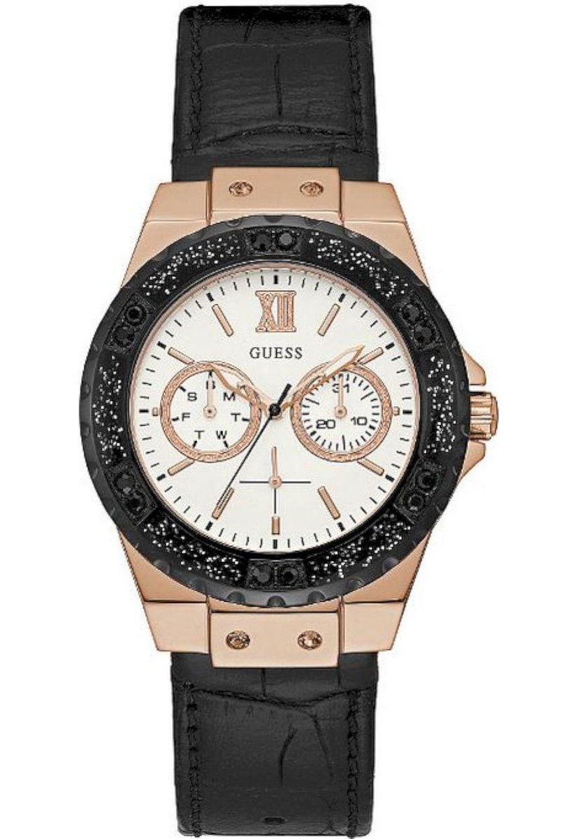 GUESS Watches - W0775L9 - horloge - Vrouwen - RVS - Zwart - 39 mm