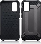 Samsung Galaxy S20 Plus (S20+) hoesje - Dubbel gelaagde pantsercase - Grijs - GSM Hoesje - Telefoonhoesje Geschikt Voor: Samsung Galaxy S20 Plus (S20+)