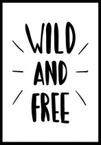 Kinderposter Wild and Free A2