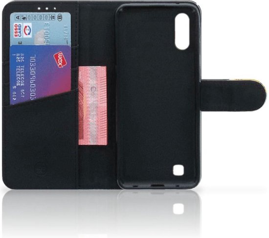 Portefeuille Samsung Galaxy M10 Cuir PU Portefeuille Livre Timbres