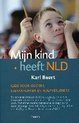 Boekcover met een jongen die naar boven kijkt, met de tekst "Mijn kind heeft NLD".