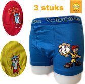 Embrator 3-pack jongens Boxershort met print blauw/rood/geel 134/140