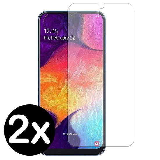 Screenprotector Geschikt voor Samsung A70 Screenprotector Glas Gehard Tempered Glass - Screenprotector Geschikt voor Samsung Galaxy A70 Screen Protector Screen Cover - 2 PACK