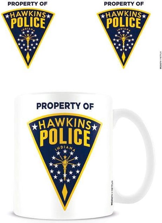 Stranger Things Hawkins Police Badge - Mok | bol