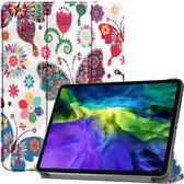 iPad Pro 11 Hoesje - Tri-Fold Book Case - Vlinders