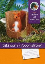 DIY wolvilt pakket: Eekhoorn in boomstronk