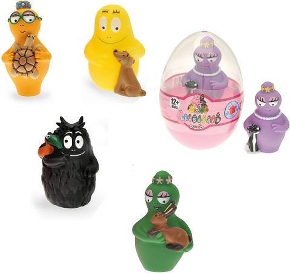 5x jouets de bain Barbapapa pour enfants +/- 6 cm (emballage oeuf) | bol.com