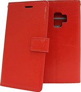 Bookcase Geschikt voor: Samsung Galaxy S9 Plus - Rood - portemonnee hoesje