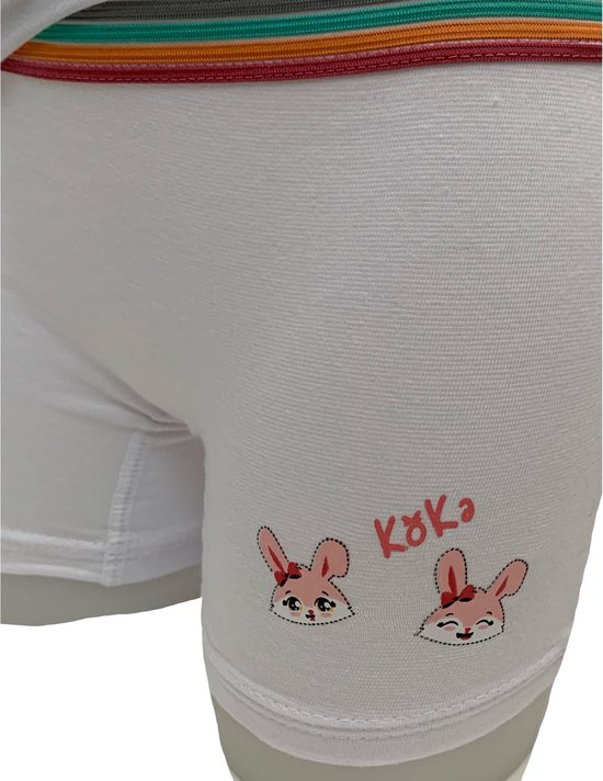 Caleçon 2 pièces Embrator pour filles avec imprimé blanc taille 92/98
