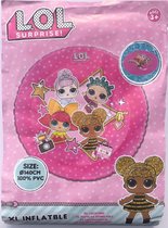 LOL Suprise - XL Luchtbed rond - Ø140 CM - Zwembad - Roze - Stippen