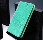 Bookcase en cuir PU de haute qualité pour Samsung Galaxy S10 Plus (S10 +) | Apparence Luxe | Étui portefeuille en cuir | Étui pour téléphone | Titulaire de la carte | Porte-monnaie | Vert