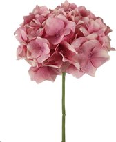 Viv! Home Luxuries Hortensia - zijden bloem - paars roze - 48cm - topkwaliteit