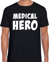 Medical hero / zorgpersoneel cadeau t-shirt zwart voor heren S