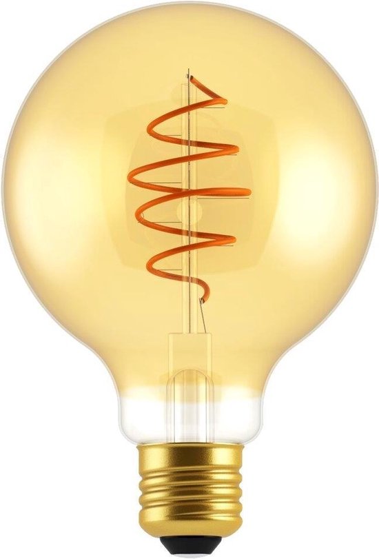Nordlux 2080182758 LED-lamp Energielabel A (A++ - E) E27 Bol 5 W Goud (Ø x l) 95 mm x 140 mm Dimbaar 1 stuk(s)