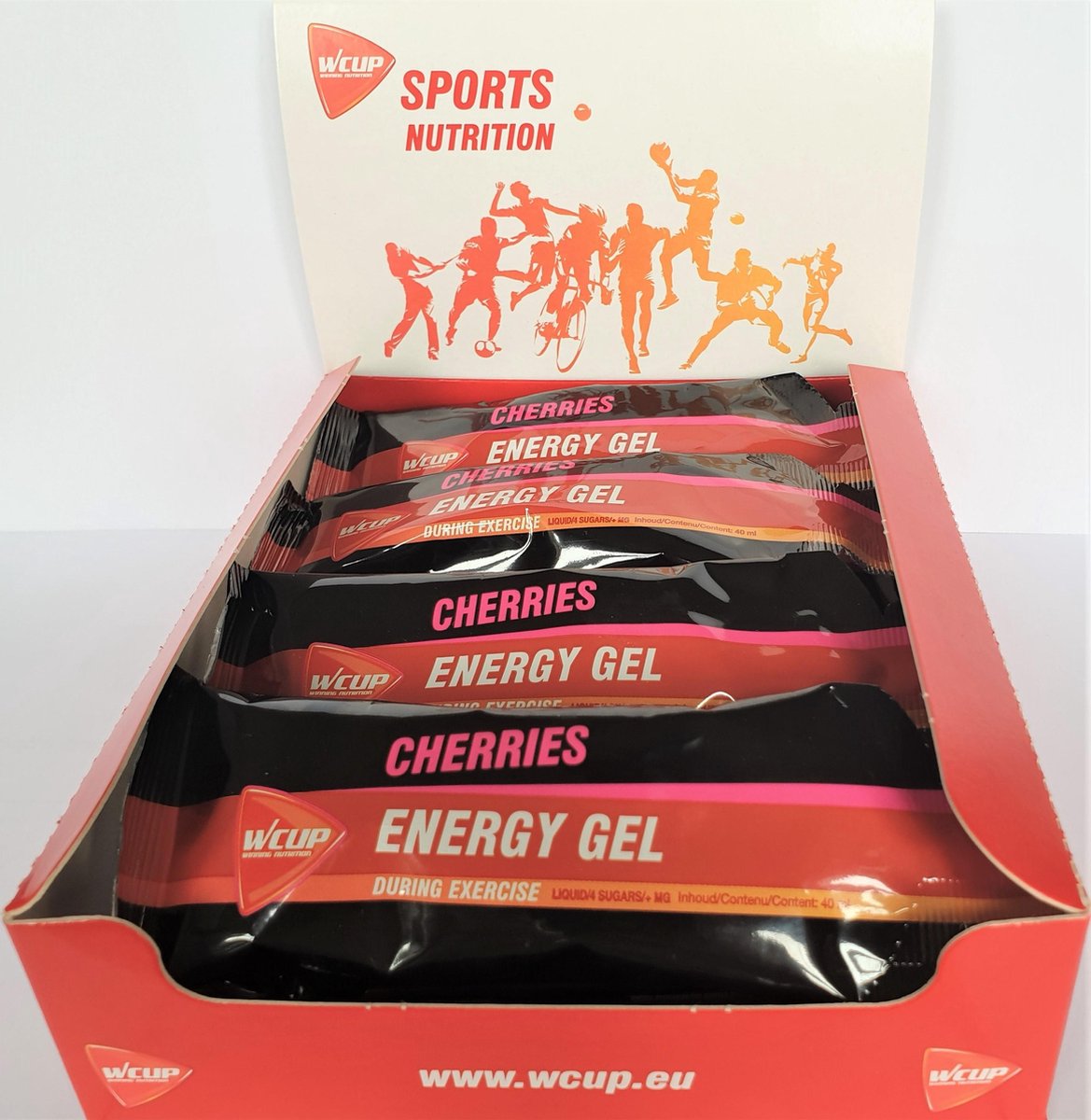 Goedkoopste Wcup Sports Nutrition - Energy Gel (Cherry - 12 x 40 ml