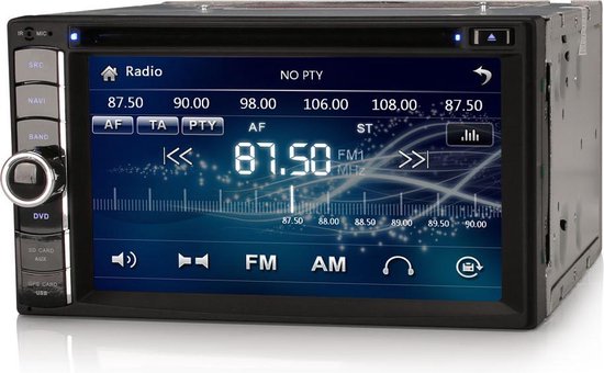 diameter Vaderlijk Eentonig 2-DIN Autoradio | 6.2 Inch HD Scherm | Dubbel Din | Bluetooth | EU  Navigatie |... | bol.com