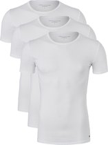 Tommy Hilfiger Cotton stretch T-shirts (3-pack) - heren T-shirts O-hals - wit - Maat: XXL