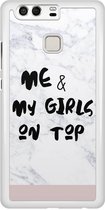 Huawei P9 hoesje - Girlpower - Wit