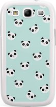 Samsung S3 (Neo) hoesje - Panda's | Samsung Galaxy S3 Neo case | Hardcase backcover zwart
