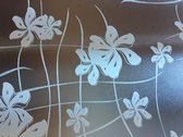 raamfolie met bloemen | bloemen motief | zelfklevend | 68 x 300 | krasvast | uniek design