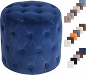 CLP Lille - Hocker blauw Fluweel