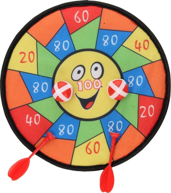 Afbeelding van het spel dartbord met klittenband