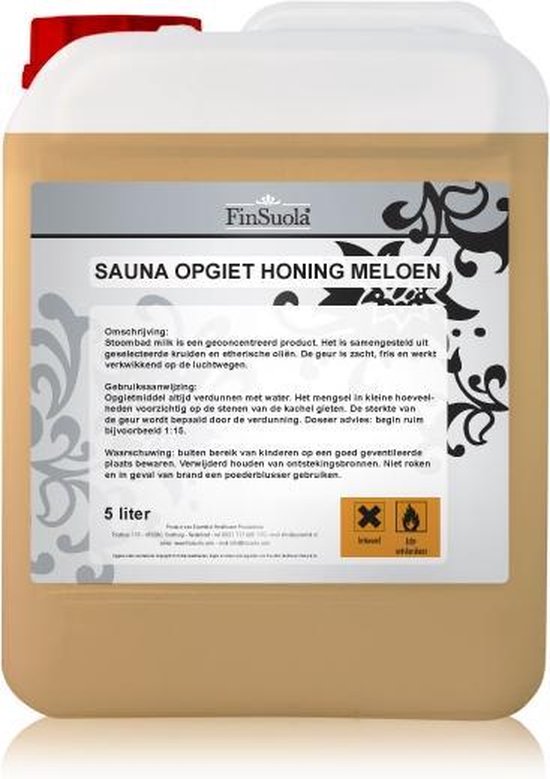 Foto: Finsuola sauna opgietmiddel honing meloen 5 liter