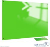 Whiteboard Glas Solid Lime Green Magnetic 100x180 cm | sam creative whiteboard | White magnetic whiteboard | Glassboard Magnetic