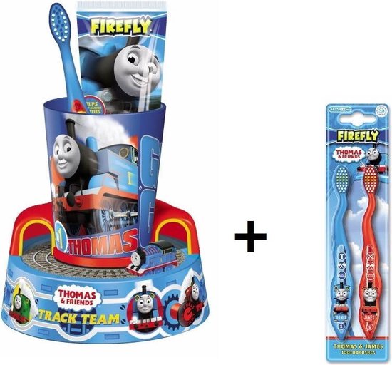 koppeling Opgewonden zijn Direct Thomas de Trein tandenborstel set met timer & extra tandenborstels | bol.com