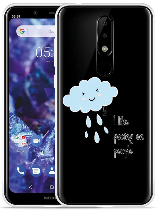 Detecteren geluid willekeurig Nokia 5.1 Plus Hoesje Cloud | bol.com