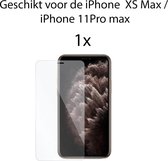 iPhone XS Max Screenprotector Glas - iPhone 11 Pro Max Screenprotector Glas - Tempered Glass Screen Protector - 1x