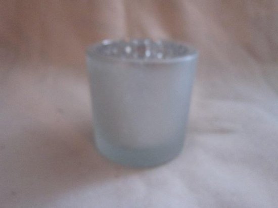 Waxinelichthouder 10 x 10 cm dik mat glas | bol.com