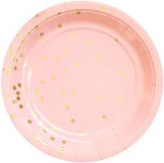 Uitstekend tobben Sceptisch Kartonnen Bordjes roze met stippen 18cm 10st - Wegwerp borden -  Feest/verjaardag/BBQ... | bol.com