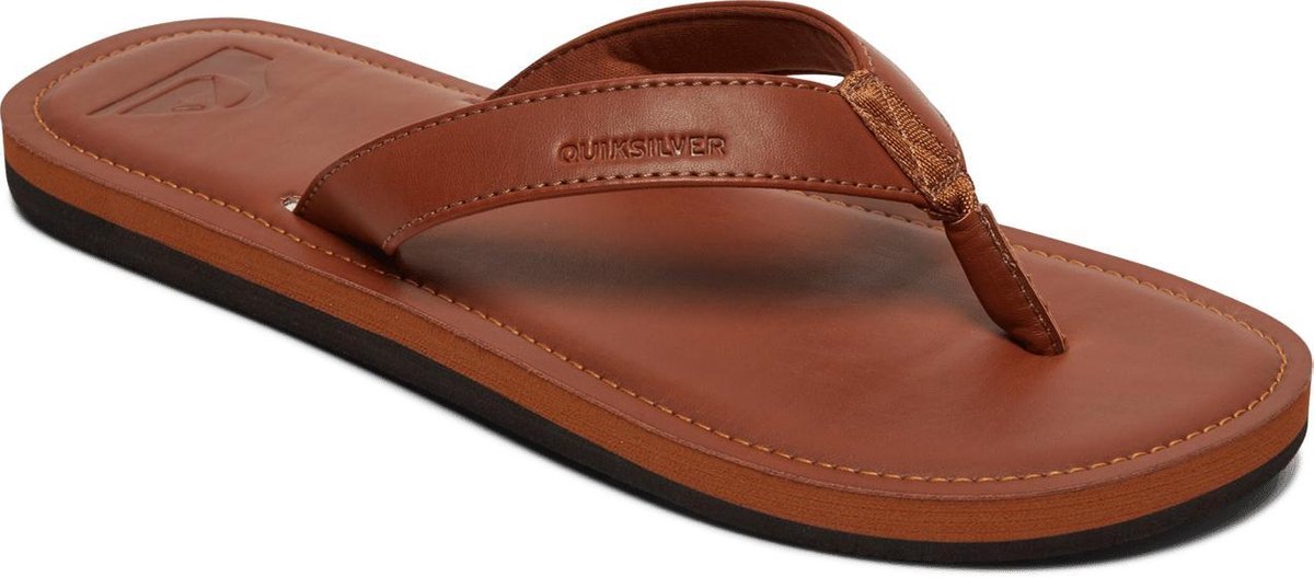 Quiksilver Molokai Nubuck II Heren Slippers Tan