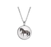 Akyol® Paard Ketting | Paarden | Dieren | Paardrijders | Leuk kado voor iemand die van paarden houd | 2,5 x 2,5 CM