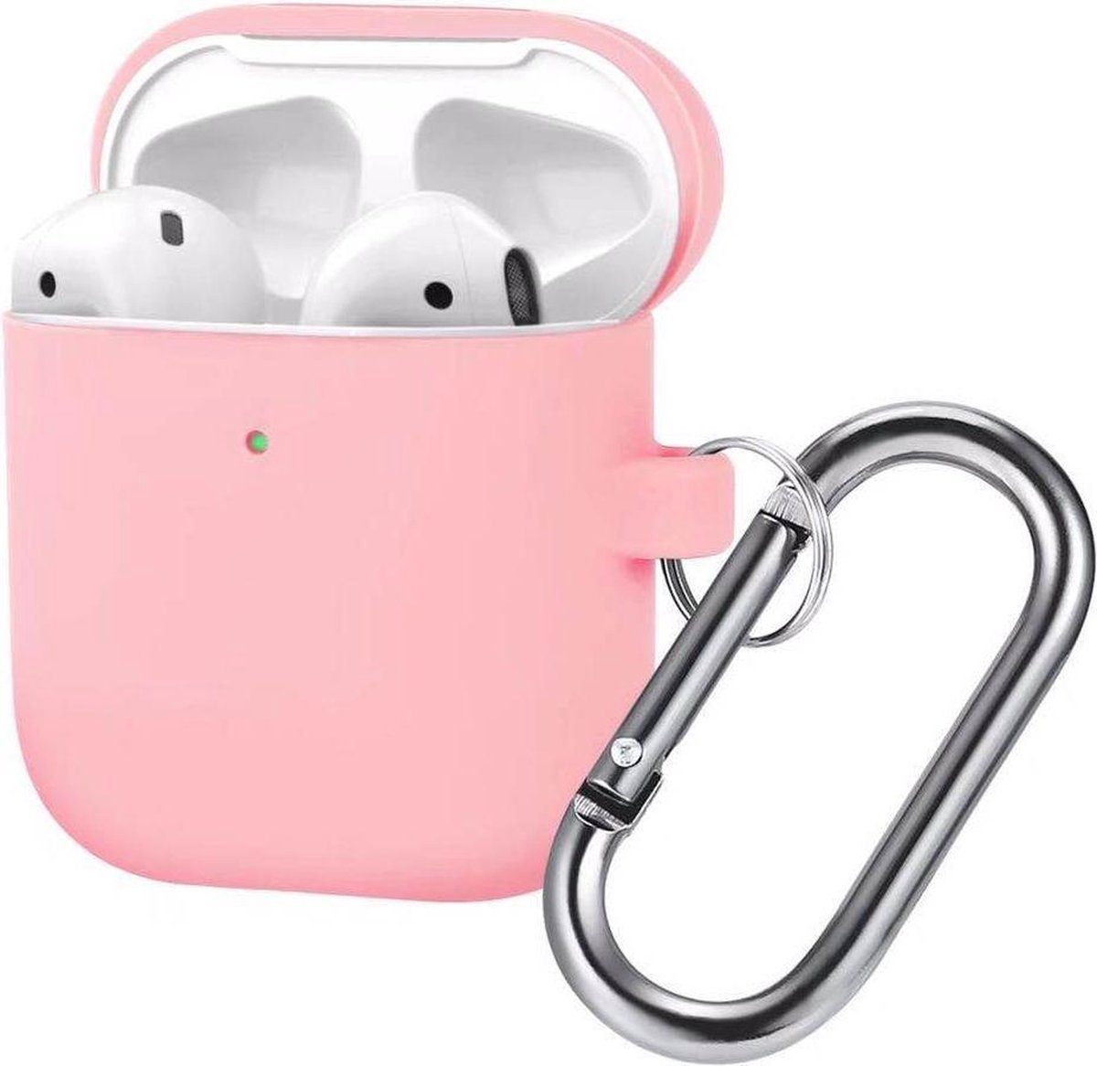 AirPods Hoesje - Siliconen Case - Airpods 1/2 Hoesje - Roze - Pink