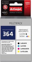 Activejet AH-M364R inktcartridge 4 stuk(s) Compatibel Hoog (XL) rendement Zwart, Cyaan, Magenta, Geel