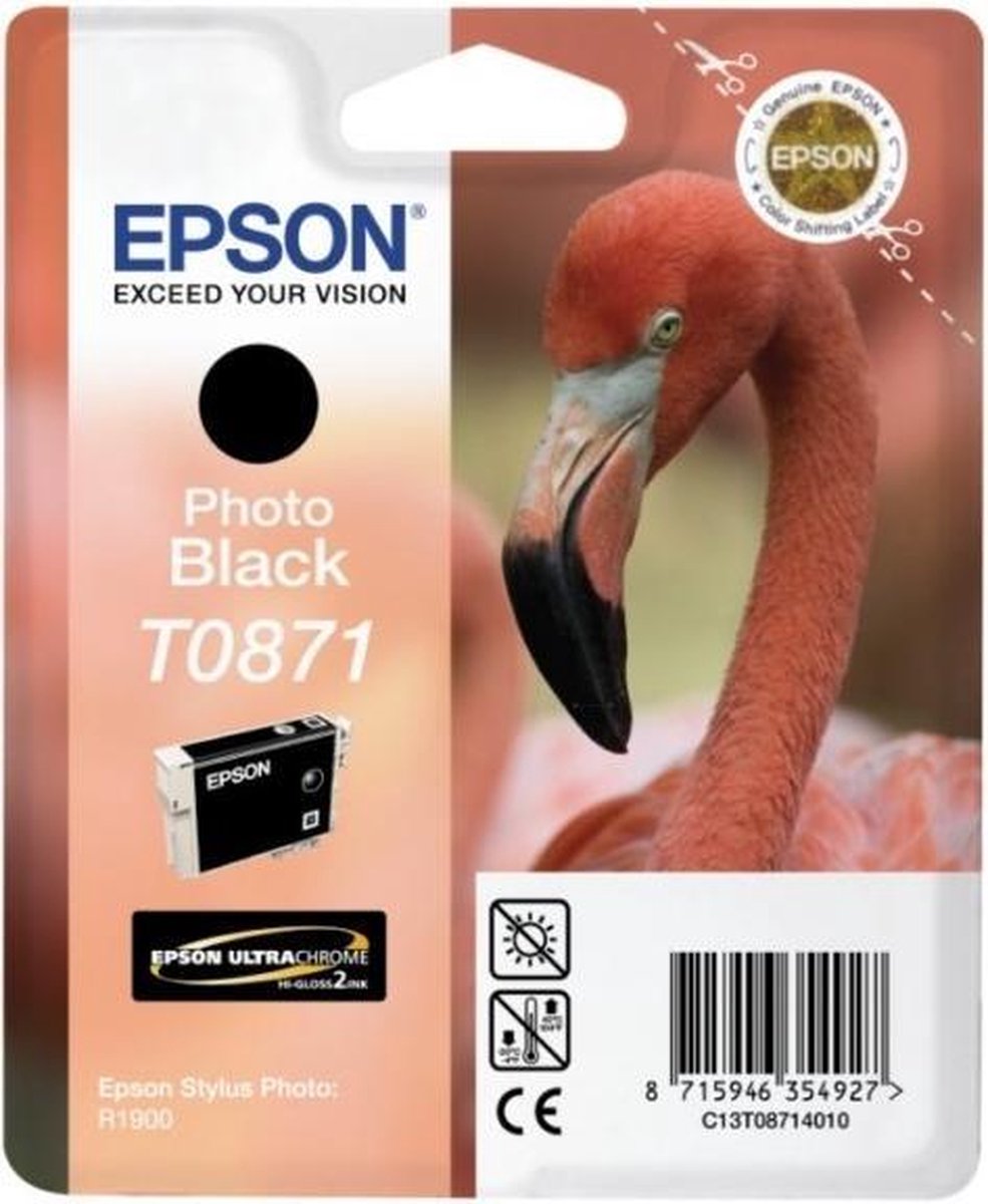 Epson T0871 - Inktcartridge / Zwart