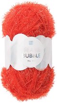 Rico Creative Bubble 006 rood - polyester / schuurspons garen - naald 2 a 4mm - 1bol