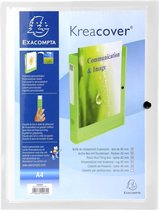 5x Kreacover® Chromaline PP 7/10de Klasseerdoos Rug 40mm - A4, Kleurloos