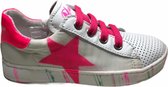 Naturino veterssneakers rits 5260 star wit roze mt 25