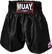 Muay Short All Black - Zwart - S