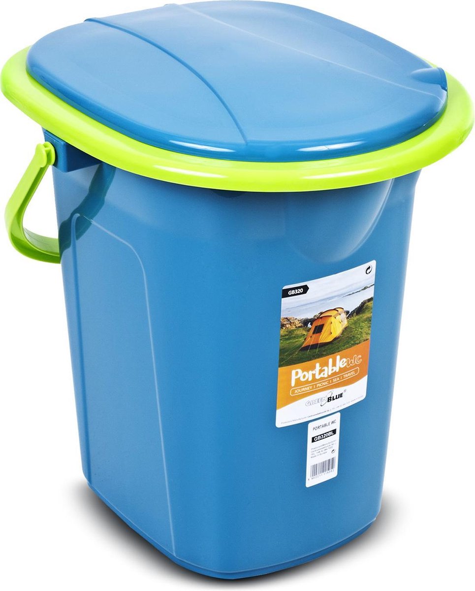 DRAAGBARE TOERISTISCHE TOILETBAK WC 19L GreenBlue GB320BL