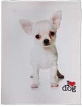 I love dog Canvas Chihuahua 19x25cm