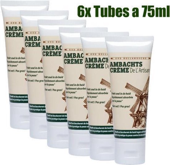 Ambachtscreme tubes 6x 75ml,VOORDEELPACK,handcreme voor zeer | bol.com