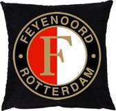 Feyenoord Kussen 50x50 cm - Zwart