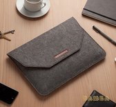 Zamba Vilten Soft Sleeve Voor de Apple Macbook Air/Pro (Retina) 15''/16'' Inch - Laptop Sleeve/Laptophoes - Zwart
