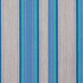 Agora Abaco Sea 3956 gestreept blauw grijs stof per meter, buitenstof, tuinkussens, palletkussens