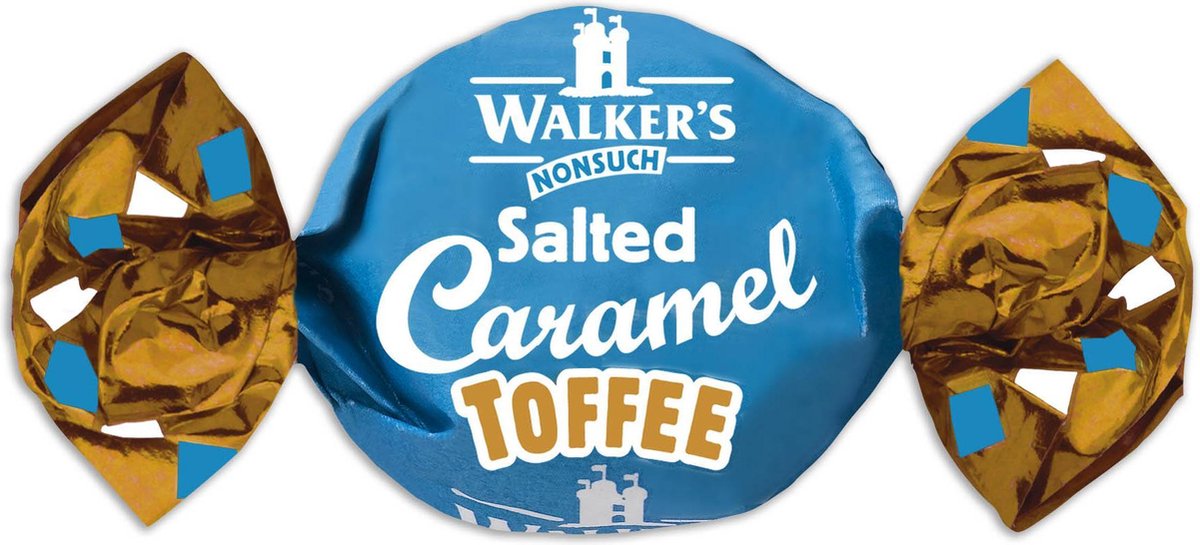 Walkers Toffees Karamel Zeezout zakje 12 x 150 gram